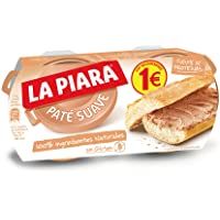 La Piara - Sólo Natural - Paté suave de hígado de cerdo - 2 x 75 g - [pack de 6]
